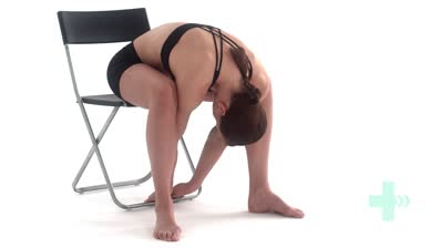 Seated trunk flexion stretch