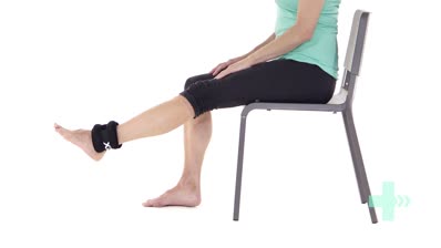 Knee extension with weight si...