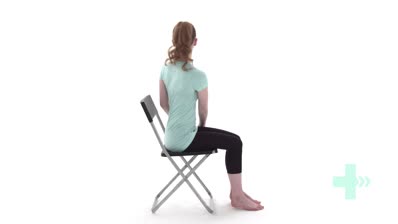 Thoracic rotation stretch sit...