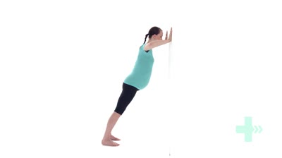 Pregnancy modified push up on...