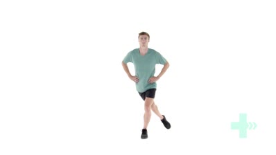 Lunge, curtsy (alternate)