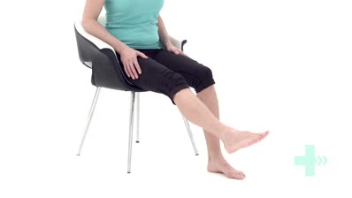 Knee extension in sitting wit...