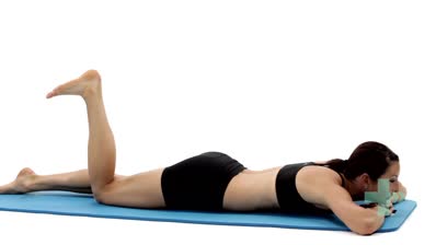 Prone hip extension with knee...