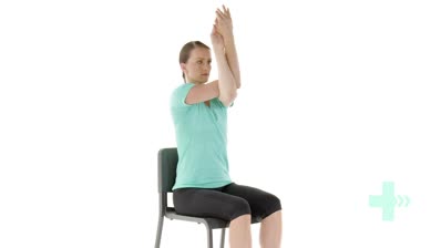 Eagle pose rhomboid stretch
