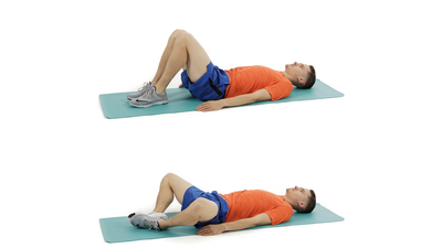 Supine hip adductor stretch