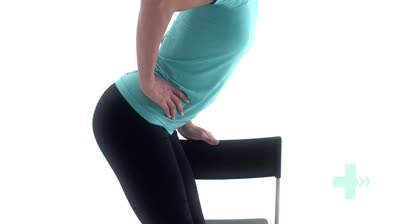 Hamstring stretch in standing