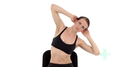 Thoracic side flexion in sitt...