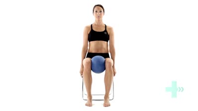 Seated adduction ball squeeze