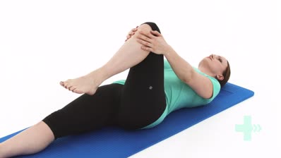 Single leg knee hug in supine